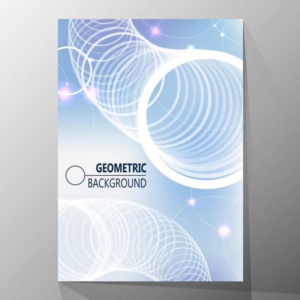 Moderna cover design, layout broschyr mall, abstrakt komposition, täcka presentation på a4. Geometriska design. Stockillustration