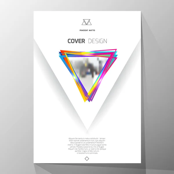 Modernes Cover-Design, Layout-Broschüre-Vorlage, abstrakte Komposition, Cover-Präsentation auf A4. geometrisches Design. Stockvektor