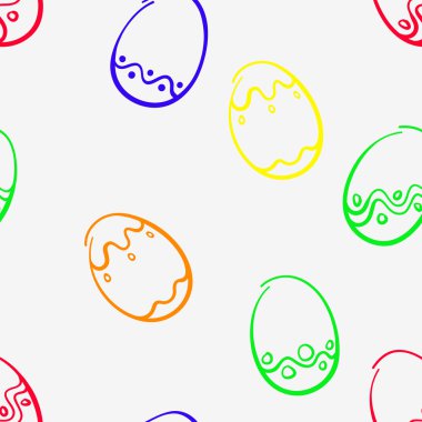 Paskalya yumurtaları ile desen.