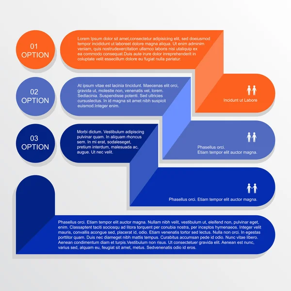 Banner moderno de Info-gráficos . — Vector de stock