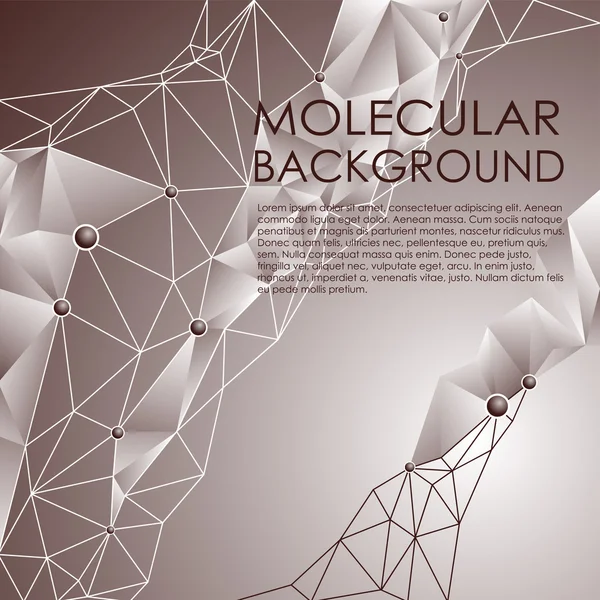 Molecule și fundal de comunicare . — Vector de stoc