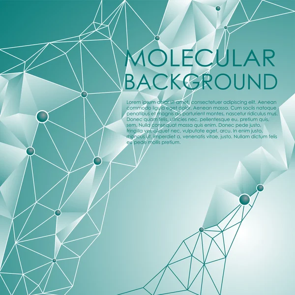 Molecule and Communication Background. — Stock Vector