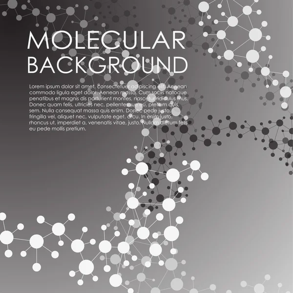 Molecule and Communication Background. — Stock Vector