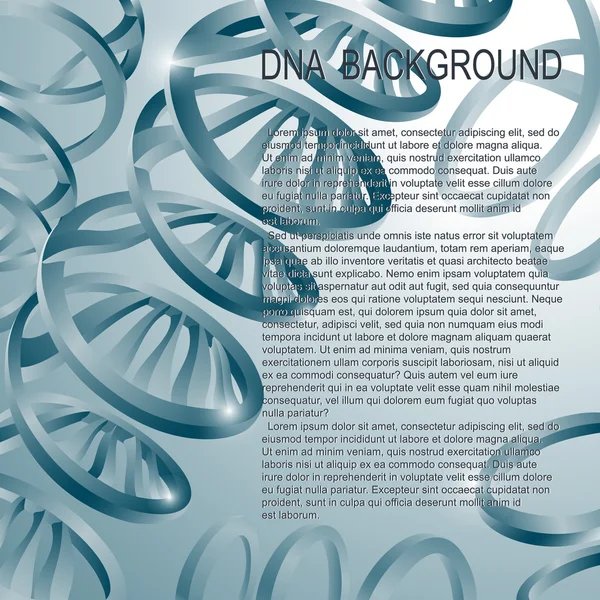 Sfondo struttura molecolare del DNA . — Vettoriale Stock