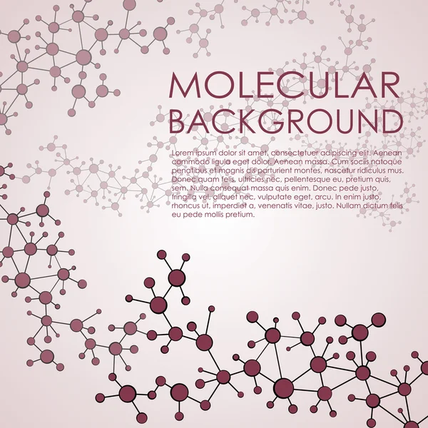 Molecule și fundal de comunicare . — Vector de stoc