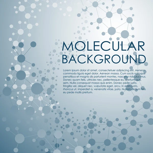 Molecule and Communication Background. — Stock Vector