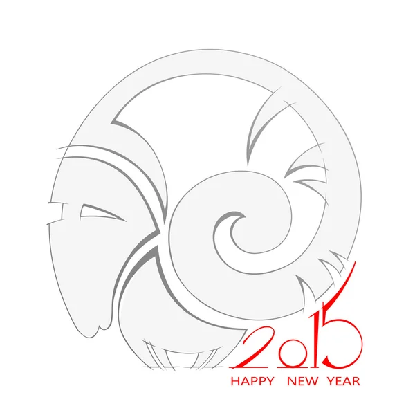 Новый год козы 2015 . — стоковый вектор
