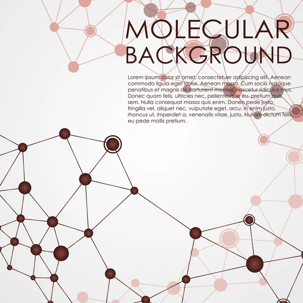 Molekula- és kommunikációs háttér. — Stock Vector