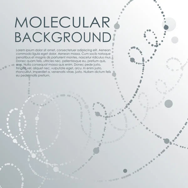 Molekyl- och kommunikationsbakgrund. — Stock vektor