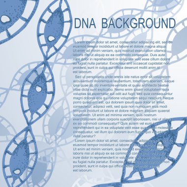 DNA moleküler arka plan. Vektör çizim.