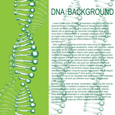 DNA moleküler arka plan. Vektör çizim.
