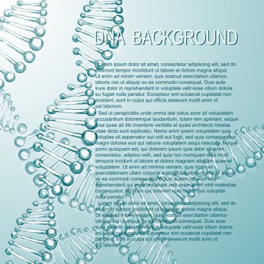 DNA moleküler arka plan. Vektör çizim.
