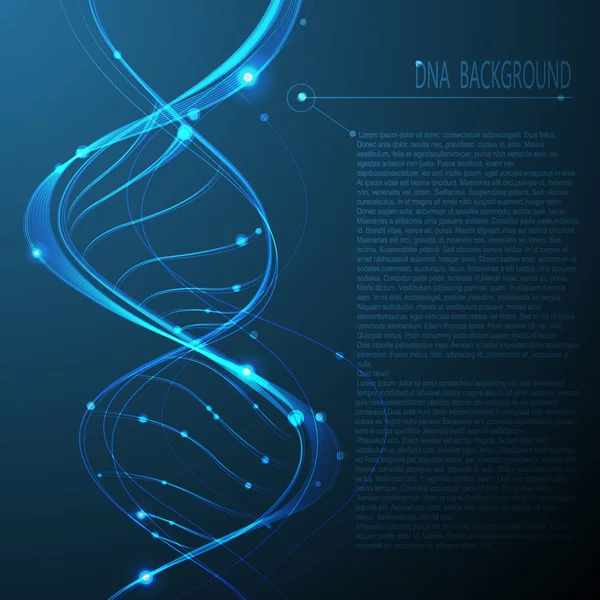 Sfondo molecolare del DNA. Illustrazione vettoriale . — Vettoriale Stock