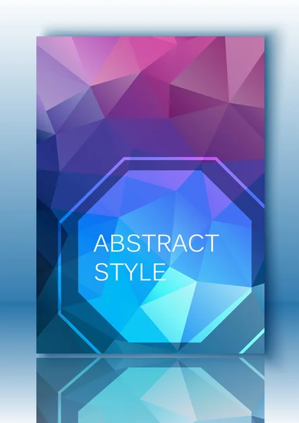 Abstract polygonal background. For poster, flyer, brochure, design templates. — Stock Vector