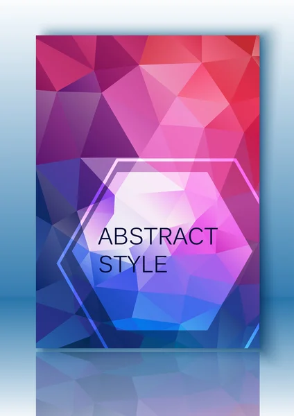 Abstract polygonal background. For poster, flyer, brochure, design templates. — Stock Vector