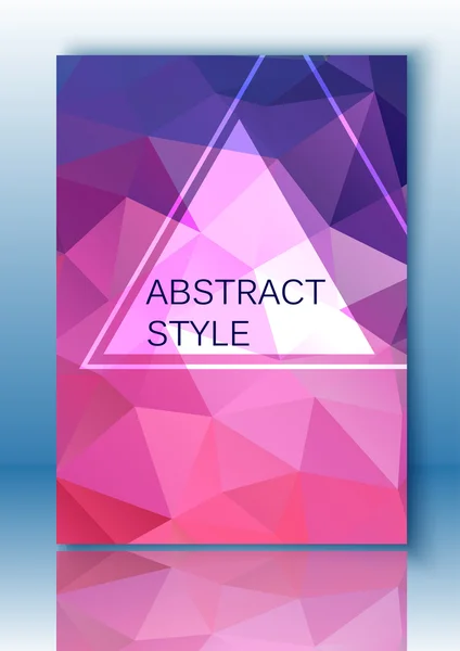 Abstract polygonal background. For poster, flyer, brochure, design templates. — Stock Vector