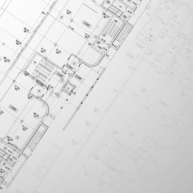 arka plan ile binanın planı