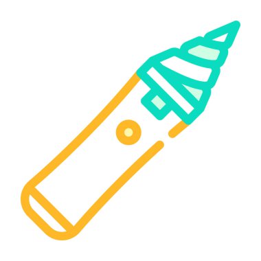 kulakları temizlemek için aygıt Renk vektör çizimi