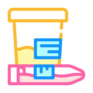 analiz paketleri renk ikonu vektör illüstrasyon işareti