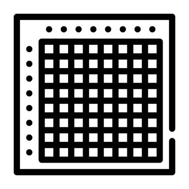 Japon çapraz bulmaca çizgisi ikonu vektör illüstrasyon işareti