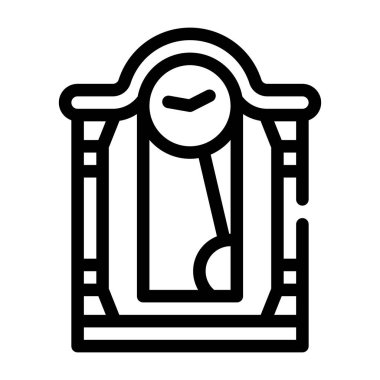 saat aracı satır simgesi vektör illüstrasyon işareti