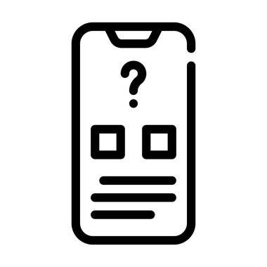 Elektronik oy satırı ikon vektör illüstrasyon işareti