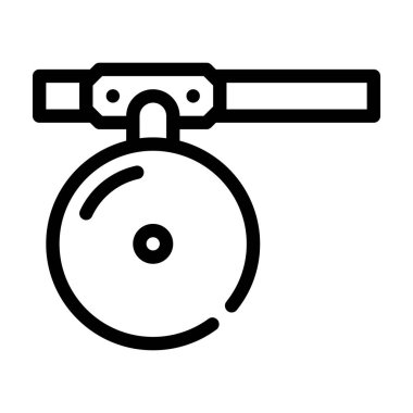 Doktor ayna çizgisi ikon vektör illüstrasyon işareti