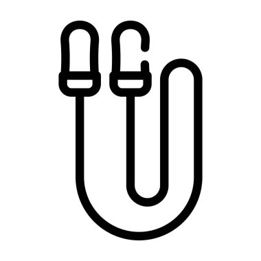 Kulak tıkacı araç satırı vektör illüstrasyon işareti