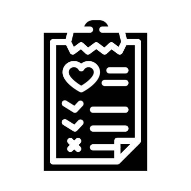 sağlık listesi sembolü vektör illüstrasyon işareti