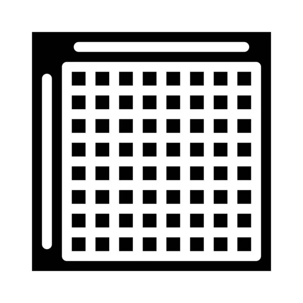 Japanisches Kreuzworträtsel Symbol Vektor Illustration Zeichen — Stockvektor