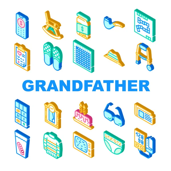 Бабушка и дедушка задают вектор — стоковый вектор