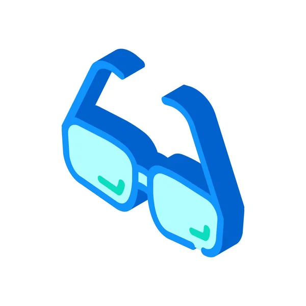 Großvater Brille isometrisches Symbol Vektor Illustration Zeichen — Stockvektor