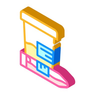 analiz paketleri izometrik ikon vektör illüstrasyon işareti