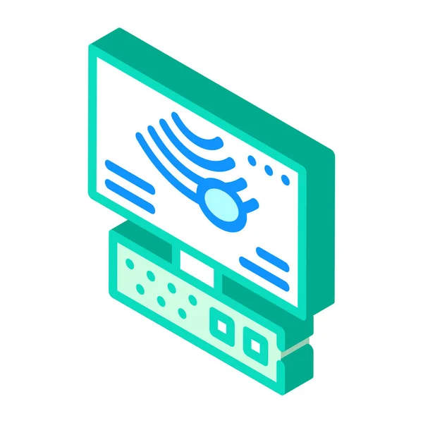 Ultraschallgeräte isometrisches Symbol Vektor Illustration Zeichen — Stockvektor