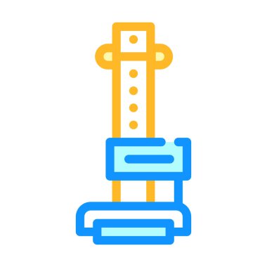 antropometri aracı renk vektör illüstrasyon işareti