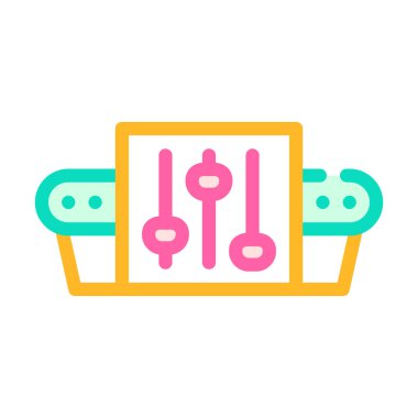 Taşıyıcı ayarları renk vektör illüstrasyon işareti