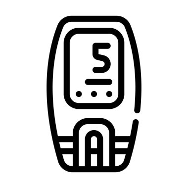 laksatif kontrol aracı satır vektör illüstrasyonu