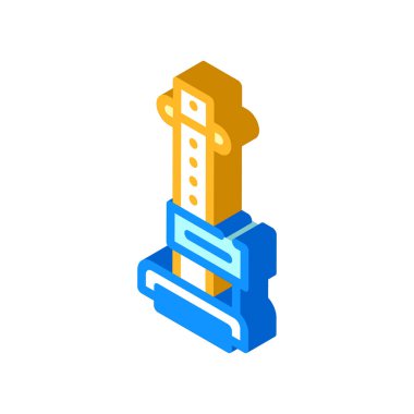 antropometri aracı izometrik vektör illüstrasyon işareti