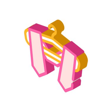 mezuniyet çalınmış izometrik ikon vektör illüstrasyon işareti