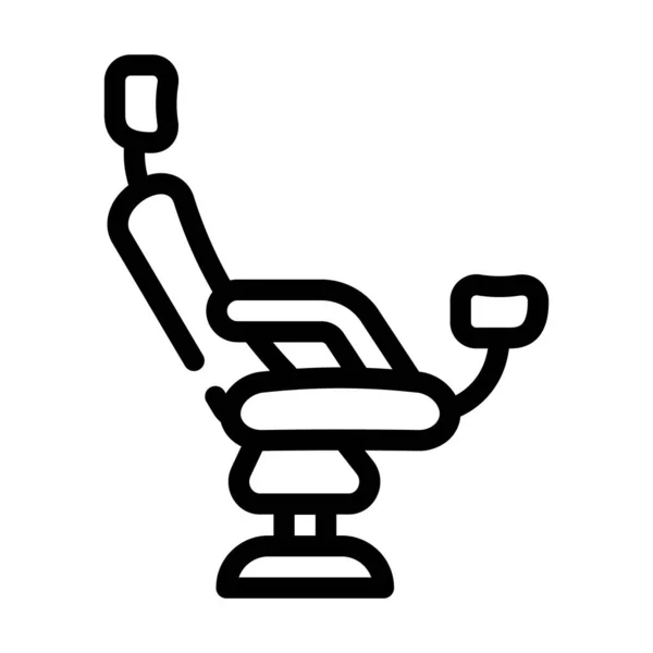 Jinekolojik sandalye çizgisi ikon vektör illüstrasyon işareti — Stok Vektör