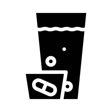 hap dozajı simge vektör illüstrasyon işareti