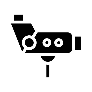 colposcope aracı glyph vektör illüstrasyon işareti