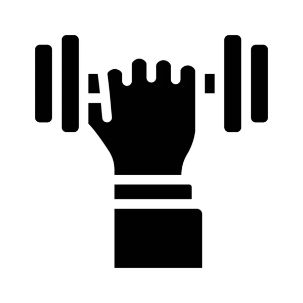 Aktywność fizyczna glif ikona wektor ilustracji znak — Wektor stockowy