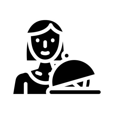 kadın görev sembolü vektör illüstrasyon işareti