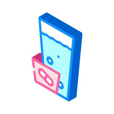 hap dozu izometrik ikon vektör illüstrasyon işareti