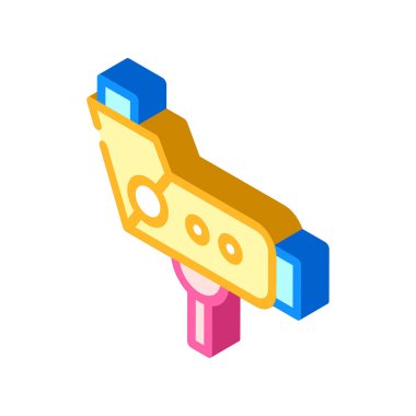 colposcope aracı izometrik vektör illüstrasyon işareti