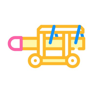 ram ekipmanı renk ikonu vektör çizimi düz