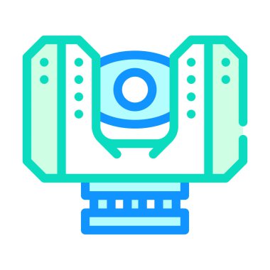 Lazer tarayıcı aygıtı renk vektör çizimi