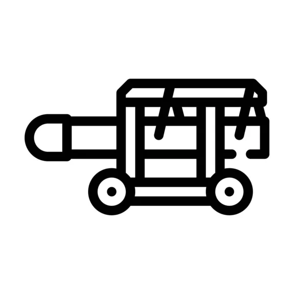 Línea de equipo ram icono vector ilustración negro — Vector de stock