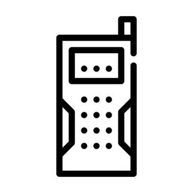 Lazer aralığı bulucu aygıt çizgisi vektör çizimi